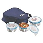 Steel Lock Stainless Steel Lunch Box With Insulated Bag - HL-1261 3 pcs