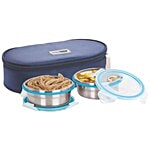 Steel Lock Stainless Steel Lunch Box With Insulated Bag - HL-1351 2 pcs