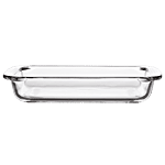 Iveo  Borosilicate Glass Rectangular Tray - Microwave Safe 1.8 L