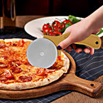 Anjali Pizza Cutter - Brown, Round 1 pc 
