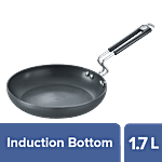Prestige Hard Anodised Aluminium Fry Pan with Lid, 240 mm (30602) 1.7 L (Glass Lid)