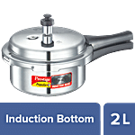 Prestige Popular Plus Aluminium Pressure Cooker (10200) 2 L