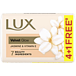 Lux Jasmine & Vitamin E Soap Bar, For Soft Glowing Skin with 7 Beauty Ingredients 100 g (Pack of 4)