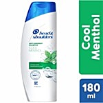 Head & Shoulders Cool Menthol Anti-Dandruff Shampoo - Cools & Energizes Scalp, Upto 100% Dandruff Free 180 ml 