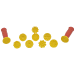 DS Peda/Sweet Stamping - 10 Design, Small, Assorted Colour 10 pcs