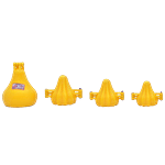 DS Ganapati Modak Plastic Mould - 4-Size, Assorted Colour 4 pcs