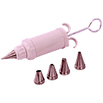 Noor Noor Plastic Icing Syringe With 5 Nozzles - Cream 1 pc