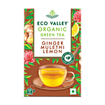 Eco Valley  Ginger Mulethi Lemon Organic Green Tea 42.5 g (25 Bags x 1.7 g)