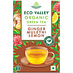 Eco Valley  Ginger Mulethi Lemon Organic Green Tea 42.5 g (25 Bags x 1.7 g)