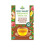 Eco Valley  Ginger Mulethi Lemon Organic Green Tea 42.5 g (25 Bags x 1.7 g)