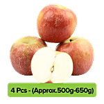 Fresho Apple - Fuji, Regular 4 Pcs (Approx.500g-650g)