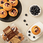 Fresho Signature Muffin/Cup Cake - Blueberry 200 g (Pack of 4)
