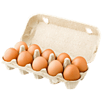 Fresho Farm Eggs - Brown, Medium, Antibiotic Residue-Free 10 pcs