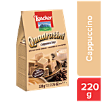 Loacker Quadratini Wafer Cookies - Cappuccino 220 g