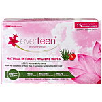 everteen Natural Intimate Hygiene Wipes 15 pcs 