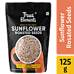 True Elements Roasted Sunflower Seeds - Rich In Protein & Fiber, Healthy 125 g