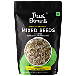 True Elements Roasted Mixed Seeds - Pumpkin, Sunflower, Flax, Rich In Protein & Fibre 125 g