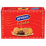 McVitie's Festivities Biscuits Gift Pack - Bourbon Cream, Digestive, Ginger Cookies 242.5 g 