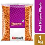 bb Royal Red Masoor Dal Whole 1 kg Pouch