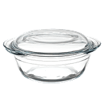 LaOpala Borosilicate Tempered Glass Cook N Serve Casserole With Lid 1 pc 