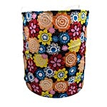 JLT Cotton Foldable Laundry Basket Multi Color 1 pc