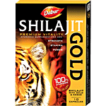 Dabur Shilajit Gold Premium Vitality Ayurvedic Supplement 10 pcs