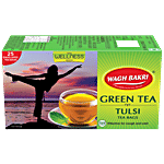 Wagh Bakri Green Tea - Tulsi, Good Morning 37.5 g (25 Bags x 1.5 g each)