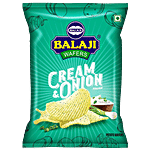 Balaji Cream & Onion Chips 35 g Pouch