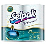 Selpak Toilet Tissue Paper - Elegant Perfumed, 3Ply, Imported 8 Roll Pack