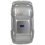 Rolex  Aluminium Cake Mould - Car, Small, Assorted Colour 1 pc