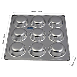 Rolex  Aluminium Muffin Bakeware Tray - 9 Cavity 1 pc