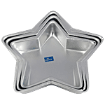 Rolex  Aluminium Cake Mould - Star, Assorted Colour 3 pcs