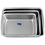 Rolex  Aluminium Cake Mould - Rectangle, Assorted Colour 3 pcs