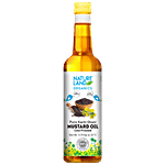 Natureland Organics Cold Pressed Pure Kachi Ghani Mustard Oil 1 L Bottle