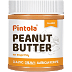 Pintola Peanut Butter - Classic, Creamy, American Recipe, With 26g Protein 350 g