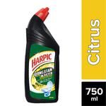 Harpic Germ & Stain Blaster Disinfectant Toilet Cleaner Liquid, Citrus 750 ml 