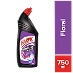 Harpic Germ & Stain Blaster Disinfectant Toilet Cleaner Liquid, Floral 750 ml 