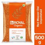 BB Royal Organic - Red Masoor Dal/Mysore Bele, Unpolished 500 g 