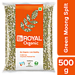 bb Royal Organic - Green Moong Dal /Hirvi Moong - Split 500 g