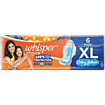 Whisper Choice Sanitary Pads - XL 6 pcs 
