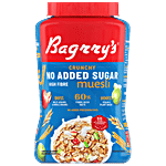Bagrry's No Added Sugar Muesli - Diet Friendly, High Fibre 1 kg Jar