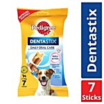 Pedigree Dentastix Dog Treat Oral Care For Adult Small Breed (5-10 kg), 7 Sticks 110 g (Weekly Pack)