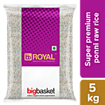 bb Royal Ponni Raw Rice/Akki - Super Premium 5 kg (18 + Months  Old)