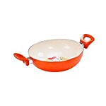 Nirlon Induction Ceramic - Deep Kadai With Glass Lid 1.75 L