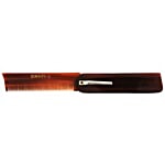 Roots Brown Folding Pocket Comb With Clip - 53 1 pc