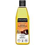 Soulflower Kesar Sandalwood Puja Diya Oil For Pooja Lamp, Smokeless Deepam 225 ml 