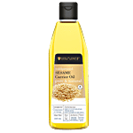 Soulflower Cold Pressed Sesame/Gingelly/Til Carrier Oil - For Hair & Skin, Used For Lamps & Diyas, 100% Pure 225 ml 