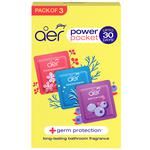 Godrej Aer Power Pocket - Bathroom Air Fragrance, Assorted 10 g (Pack of 3)