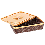Nakoda Dune Plastic Basket 444 With Lid 1 pc