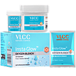 VLCC Insta Glow Oxygen Bleach Brightens Skin & Fades Facial Hair Visibility 25.7 g 